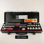 Koken 3286Z 3/8 9.5MM Z-eal Socket Wrench Set 21 Pieces W/metal Case. Fixed Price $199.00.