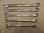 Craftsman PROFESSI0NAL Chrome Combination Wrenchs 3/8" 44923 To 5/8" 44927 Usa. Fixed Price $78.00.