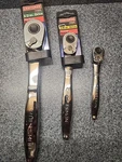 Craftsman Thin Profile Polished Ratchet Set Nos Usa. Fixed Price $210.00.