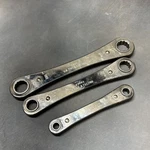Vintage Sears Craftsman Double Box End Ratchet Wrench Set Made Usa. Fixed Price $19.97.
