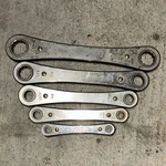 Craftsman Sears Ratcheting Box Wrench Set 5PC Double Ended Steel Sae Sizes. Fixed Price $18.99.