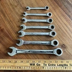 Lot Of 7 Ratcheting Wrenches Sae 3/4" 5/16" Mastergrip. Fixed Price $29.99.