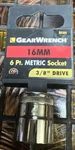 Gearwrench 80384 3/8" Drive Point Metric Socket 16MM. Fixed Price $7.99.