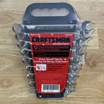 Craftsman Sae Combination Wrench Set 12 Point 9PC W/ Organizer 44758 Usa Nos. Fixed Price $69.95.