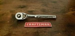 Craftsman 72T 1/4 Inch Dr Quick Release Ratchet Handle - 86721 Full Polish. Fixed Price $15.97.