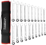 Towallmark 20-PIECE Ratcheting Fixed Head Sae/metric, Sliver. Fixed Price $82.42.