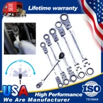 6PACK 8-19MM Metric Flexible Head Ratcheting Wrench Combination Spanner Tool Set. Fixed Price $40.89.