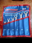 Westward 4YR26 Combination Wrench Set, Alloy Steel, Satin, Number Of Tools. Fixed Price $15.00.