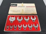 Vintage Snap On Tools 3/8" Drive Crowfoot Set (3/8 Thru In.) Part #211FCO. Fixed Price $269.95.