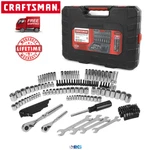 Craftsman 165 Piece Mechanics Tool Set W/ Case Socket Hand Wrench Sae Metric. Fixed Price $94.30.