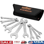Super Thin Double End Wrench Set 9 Sizes Chrome Vanadium Steel Rolling Bag New. Fixed Price $23.39.