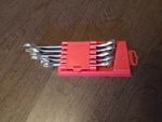 Tool Shop Brand 5-PC S.a.e. Combination Wrench Set #243-9048. Fixed Price $11.99.