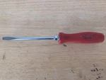 Snap-on Tools SDD6 Red Hard Handle 5/16" Flat Screwdriver Usa 10 5/8". Fixed Price $25.94.