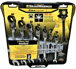 Gearwrench 7-PC. Sae Ratcheting Flex-head Combination Set W/ Rack 44005. Fixed Price $54.75.