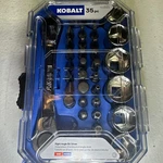Kobalt 35PC. 1/4, 5/16 Right Angle Socket Bit Drive Double End Ratchet Wrench. Fixed Price $22.00.