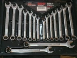Vintage Craftsman #44629 Usa 16 Piece Standard & Metric Combination Wrench Set. Fixed Price $115.00.