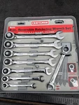 Sexy Sears Craftsman Usa Nos 8PC Reversible Ratcheting Wrench Set 42405 Gk-f. Fixed Price $229.00.