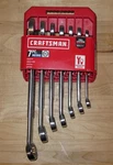 Craftsman Metric 7-PIECE Wrench Set 10MM 19MM CMMT87026. Fixed Price $31.95.