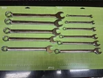 Sears Era Craftsman Full Polish Combination Wrench Set Sae 11PC 11/32 To 15/16. Fixed Price $64.99.
