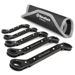 Duratech 5 Pc Double Offset Box End Reversible Ratcheting Wrench Sae, Black. Fixed Price $35.99.