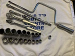 Armstrong 3/8" Drive 25PC 12PT Sae Shallow & Deep Socket Set W/ Ratchet More. Fixed Price $175.00.