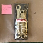 Craftsman No. 4338 5PC Double-ended Ratcheting Box Wrench Set Sae 1/4-7/8. Fixed Price $27.00.