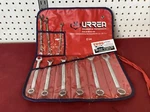 9PC Urrea Metric Combo Chrome Wrench Set NO.E114. Fixed Price $79.50.