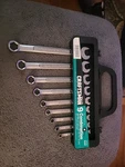 Sears Craftsman Usa Nos 9PC Sae Combination Wrench Set Point 44162. Fixed Price $129.99.