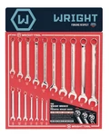 Wright Tool D978 Sae Combination Wrench W/full Polish Finish Display 17 Pieces. Fixed Price $926.23.