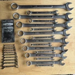 Craftsman Sae Combination Wrench Set 12PT 26PC Va Series 1/4"-1-1/8" 46935 Usa. Fixed Price $169.95.