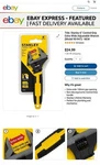 Stanley 90-947 Control-grip Adjustable Wrench, 1" Opening, 6" Length. Fixed Price $15.00.