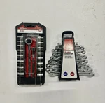 Hyper Tough Socket & Combination Wrench Set Sae Metric New Lot. Fixed Price $22.00.