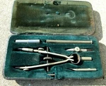 Vintage D.r.p Drafting Tool Set Trademark Crest Hard Carry Storage Case. Fixed Price $8.99.