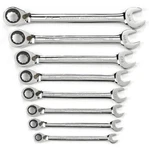 Set 8 Piece 72 Tooth 12 Point Reversible Ratcheting Sae Gearwrench 9533N. Fixed Price $129.99.