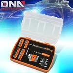 51 Pcs Screwdriver Combination Socket Bit Set Hand Tool Kit W/orange Storage Box. Fixed Price $14.24.