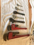 Vintage Tools Crescent Easco Stanley Adjustable Wrench Lot Of 7 Usa Japan China. Fixed Price $29.95.