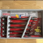 Craftsman Metric Large Cross Force Combination Wrench Set 5PC 46528 Usa Nos. Fixed Price $379.95.
