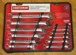 Craftsman 12-PIECE Sae 12PT Combination Wrench Set 1/4" 7/8" (series D-ac). Fixed Price $79.95.