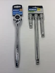 Kobalt 90-TOOTH, 1/2-IN Drive, Flexible-head Ratchet With Extension Set. Fixed Price $37.96.