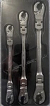 Teq 89098 3-PC Sae Ratcheting Flex Flare Nut Wrench Set. Fixed Price $38.00.