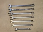 Snap-on OSH707B Point Combination Wrench Set 7-PIECE 3/8"-13/16". Fixed Price $123.84.
