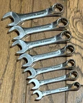 Sk Tools Usa 10-19MM Wrench Metric Combo Lot Short Stubby 12PT Offset. Fixed Price $125.00.