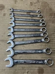 Snap-on Tools 9-PIECE Short Stubby 12-POINT Wrench Set 7MM-15MM OEXSM714K Usa. Fixed Price $214.99.
