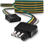 True Mods 4 Pin Flat Trailer Light Wiring Harness Kit Wishbone-style Sae.... Fixed Price $23.23.