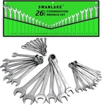Swanlake Garden Tools 26-PIECE Combination Wrench Set With Roll-up Pouch, Sae 1/. Fixed Price $52.81.