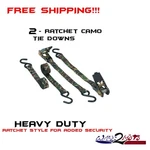 Ratchet Tie Down Strap Camouflage Atv Quad Wheeler Can Arctic Cat Yamaha. Fixed Price $19.99.