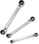 4 Ratcheting Wrench Set, Reversible Double Tool Box Metric 8-19MM. Fixed Price $37.70.