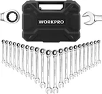 Workpro 22-PIECE Ratcheting Combination Wrench Set Metric 6-18MM & Sae 1/4-3/4". Fixed Price $69.99.