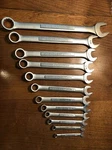 Vintage Craftsman 12PC Sae Combination Wrench Set -vv- Made Usa 1/4 -1. Fixed Price $74.95.