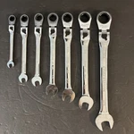 Craftsman 7 Pc 42400 Sae Locking Flex Ratcheting Wrench Set 5/16-3/4". Fixed Price $69.90.
